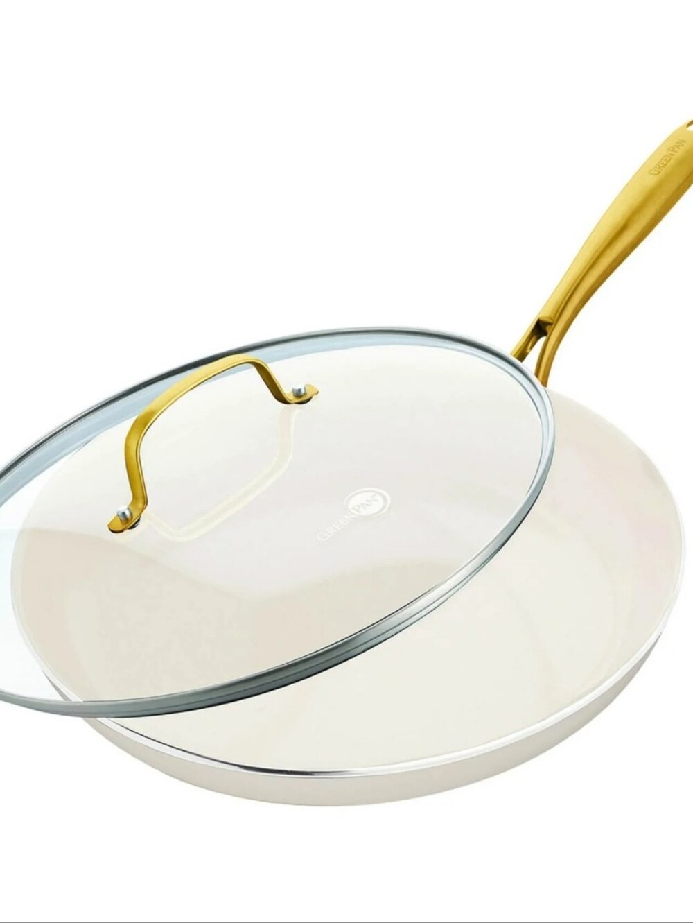 Greenpan Linen 12" Fry Pan w/Glass Lid